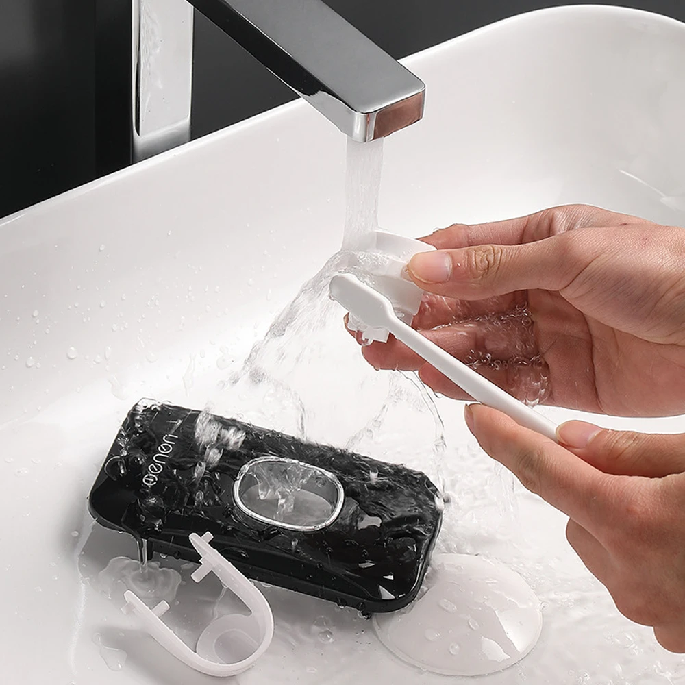 Automatic Toothpaste Squeezer & Wall-Mounted Toothbrush Holder - Image 5